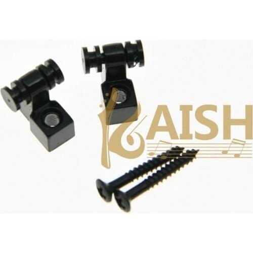 2x Guitar String Retainer Guitar Roller String Trees Black