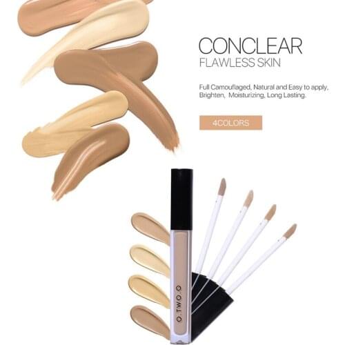 4 Colors Liquid Concealer Long-Lasting Waterproof Brighten Skin Color Concealer Oil Control Liquid Foundation