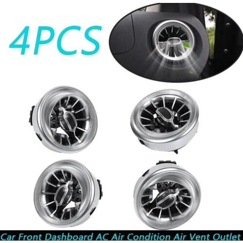 4Pcs/Set Car Front Dashboard AC Air Conditioner Air Vent Outlet Trim for Mercedes Benz V Class Vito Viano W447 2015-2019