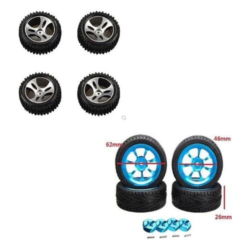 4pcs/lot Wltoys A959 A959-A A959-B 1/18 RC Car Spare Parts Tires Wheels A959-01