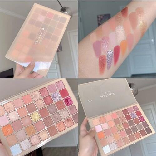 40 Color Metallic Diamond Waterproof Eyeshadow Pallete Shimmer Glitter Matte EyeShadow Palette Pigmented Makeup Palette Cosmetic