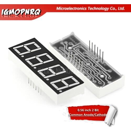 5pcs Digital tube segment Common Anode Cathode Red 4 Bit digital Tube 0.56 inch hjxrhgal Red LED Display