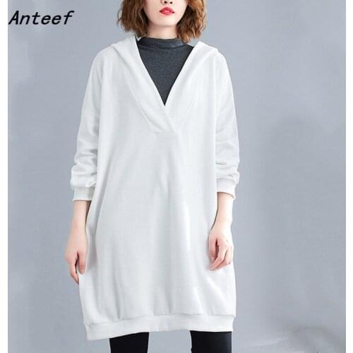 Anteef Womens Hoodies Dresses