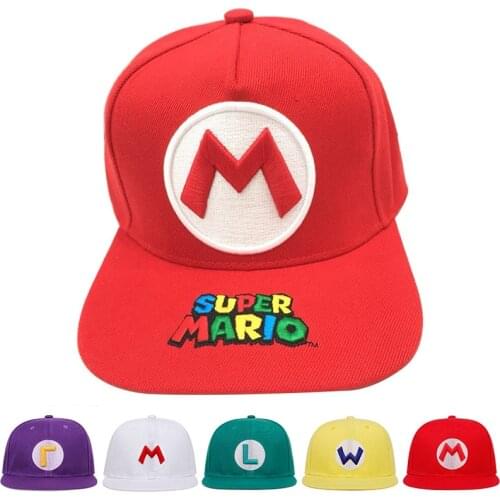 Super Mario Embroidery Baseball Cap Fashion Wild Caps Men and Women Universal Hip Hop Hat Outdoor Leisure Sports Trucker Hats