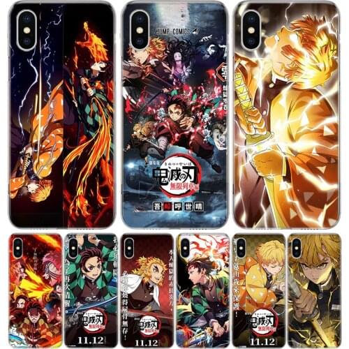 Demon Slayer-Mugen Train Phone Case for Apple Iphone 11 12 X Xs Pro Max Mini XR 7 8 6 6s Plus 7G 6G 5G 5S 5 SE +Shell Cover Coqu
