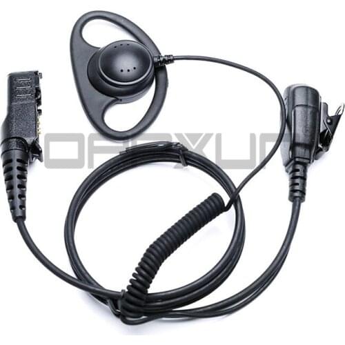 OPPXUN D Shape Ear Hook Headset Earphone PTT for Motorola Walkie Talkie Radio XPR3300 XPR3500 XIR P6620 E8600 P8260 P6600 P8668
