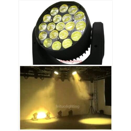 H-(4lights/CASE) Zoom Wash Dj music equipment 19x10w rgbw 4 in 1 Colorful lyre dmx Led moving head beam light