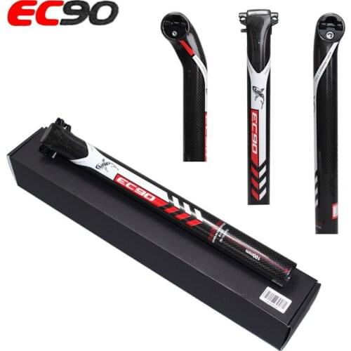 EC90 road bike lightweight seat tube bicycle seatpost carbon fiber tube MTB carbon Bike seatpost Accessories 5 ° / 20 ° rear