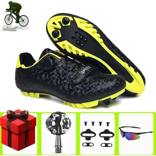 Cycling shoes Men Sapatilha Ciclismo Mtb Self-Locking SPD Pedals Bicycle Mountain Bike Sports zapatillas Bicicleta Carretera