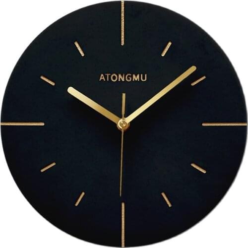 Nordic Style Wall Clock Art Living Room Home Decoration Clocks Mute Modern Design Wall Watch Kitchen Clock Pure Copper Deer Head