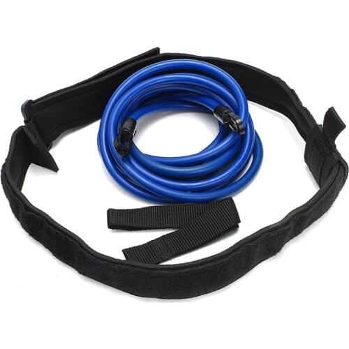 NEW Adult Kids 4m Swimming Bungee Exerciser Leash Cord Training Rope Hip Swim Belt Safety Pool