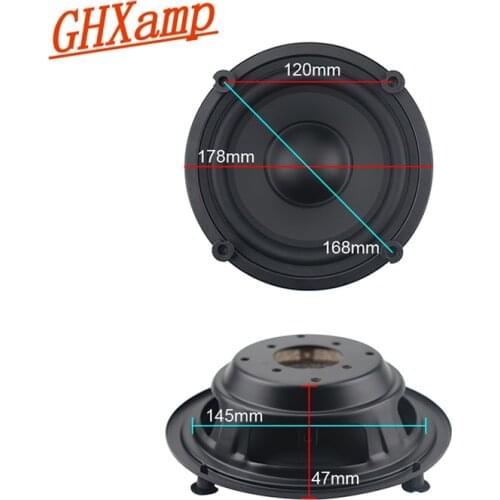 GHXAMP 6.5 inch 178mm Bass Radiator Horn Passive Radiator Instead of an inverted tube 2PCS