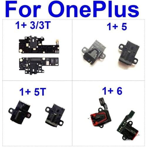 Audio Jack Board For Oneplus One Plus 3 3T 5 5T 6 Earphone & Headphone Port Flex Ribbon Cable Replacement Repair Parts
