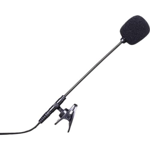 Portable Lapel Clip On 3.5mm Wired Microphone Sound Amplifier for Phone Laptop