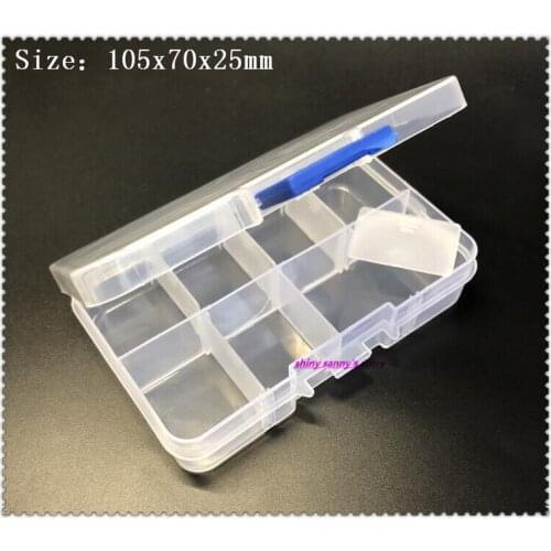 Transparent Plastic Storage Box Clear Square Multipurpose Display Case Plastic Jewelry Storage Boxes Brand New
