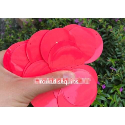 Sewing supplies Performing dress peach sequins DIY pearl 50mm sequins solid peach-red porcelain pieces accessories