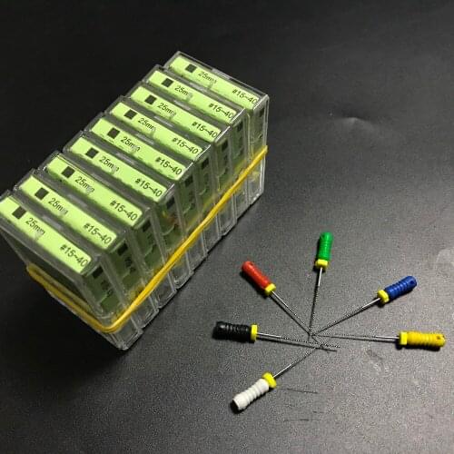 5 Boxes Dental Niti K-File 25mm #15-40 /#06/#08/#10 Hand Use files Endodontic Instruments Dentist Tools Teeth Whitening Material