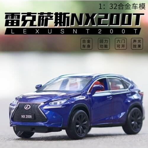1: 32 Lexus Nx200t Alloy Car Model Car Decoration 6 Open Door Toy Car Childrens Birthday Christmas New Year Gift