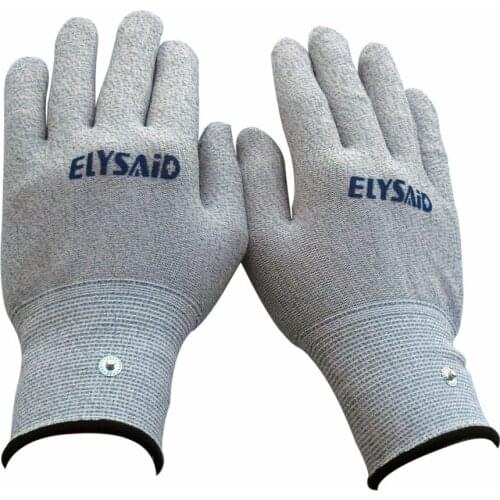 1Pair Breathable Conductive Electrotherapy Massager Electrode Gloves Silver Fiber TENS Physiotherapy Use Hand Massager Tool