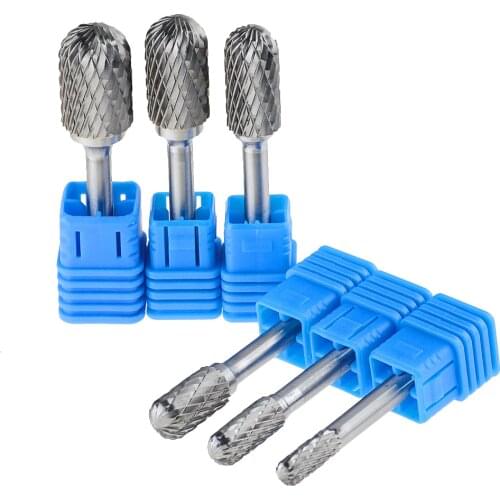 1Pc CX Type Head Tungsten Carbide Rotary File Tool Point Burr Milling Cutter Grinder Abrasive Tools Metalworking Bit Tools