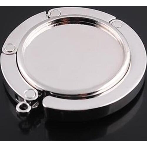 1pc Portable Fashion Folding Crystal Alloy Purse Handbag Bag Hanger Hook Holder Table Hook Unique Bag Parts Accessories