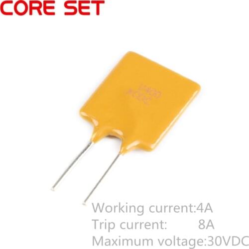 10PCS 30V 4A 4000MA PPTC Resettable Fuse RUEF400 UF400 Pitch 5mm
