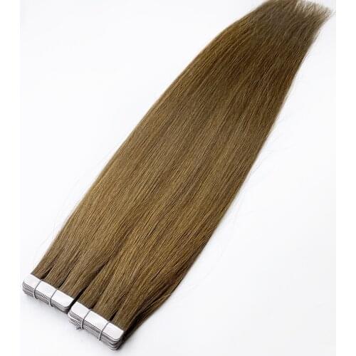 100% Remy Natural Human Hair Various Colors Tape Hair Extensions for Salon