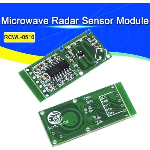 2PCS RCWL-0516 Microwave Radar Sensor Module Human body induction Switch Module Intelligent Sensor