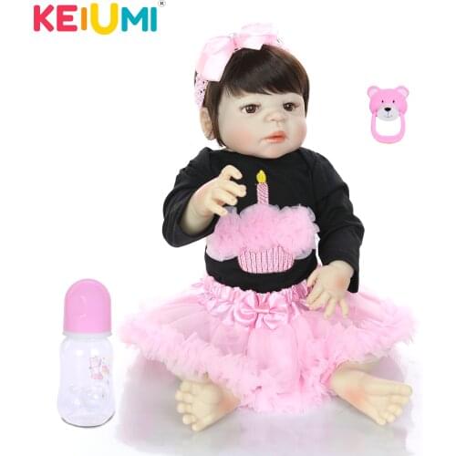 23 Inch Special Reborn Baby Dolls Full Body Silicone Vinyl For Girl Brinquedos Babies Doll Toy For Kids Gifts Realistic Princess