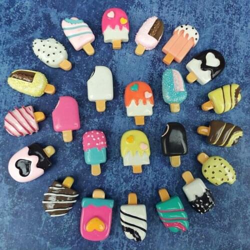 24 pcs/set cute simulation popsicle series fridge magnet home deco refrigerator magnetic stickers strong neodymium whiteboard
