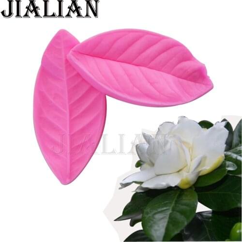 3D Fondant Silicone Mold Leaf Silicon Sugar Craft Mould Decorating Silikon Gum Paste Leafage Soap Mold For Cake Decoration T097