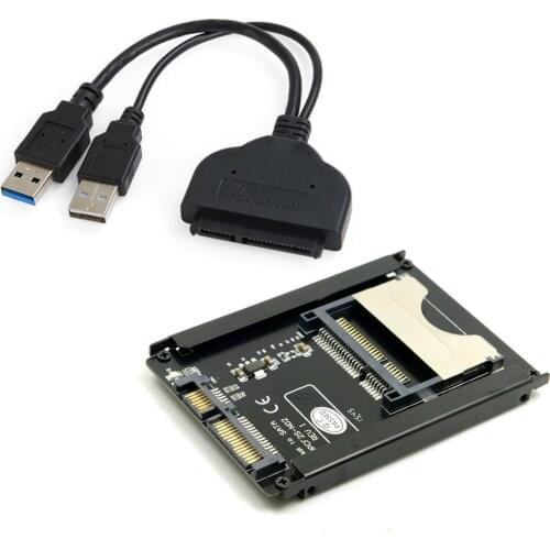 CY SATA 22Pin to USB 3.0 to CFast Card adapter 2.5 inch Hard Disk Case SSD HDD CFast Card Reader for PC Laptop