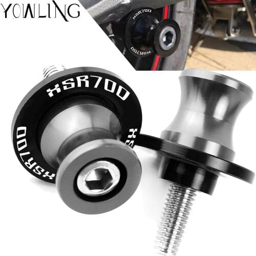 6mm Aluminum Motorcycle Stand Swingarm Spools Slider Stand Screw For YAMAHA XSR 700 XSR700 ABS 2014 2015 2016 2017 2018