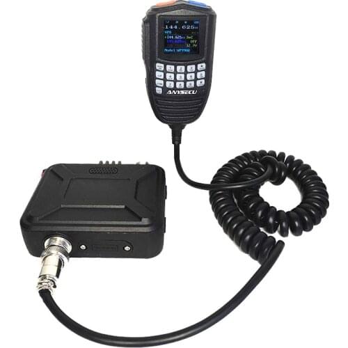 Anysecu WP-9900 Mini Mobile Radio 25W 200 Channels Dual Band Car Ham Radio Transceiver VHF 136-174MHz UHF 400-480MHz