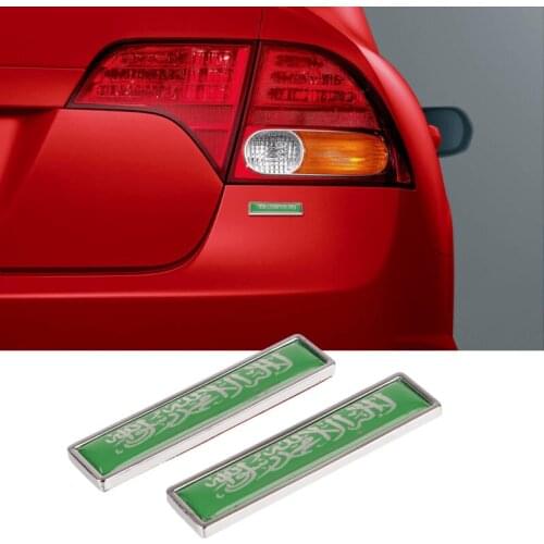 Car Styling Side Sticker for Saudi Arabian Flag Logo Emblem Badge Decals for Land Rover BMW Ferrari Hyundai Mazda Opel Lexus MG