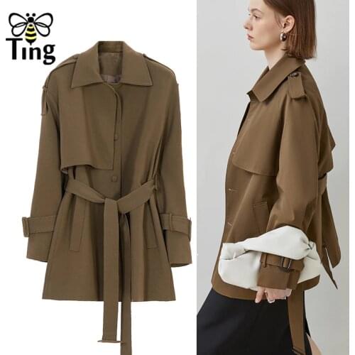 Cechy Daisy Women's Short Trench Coats