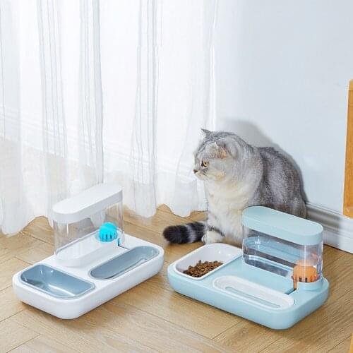 New Style Pet Cat Bowl Dog for Cats Feeder Bowls Kitten Automatic Drinking Fountain 1.5L Capacity Puppy Feeding Waterer Products