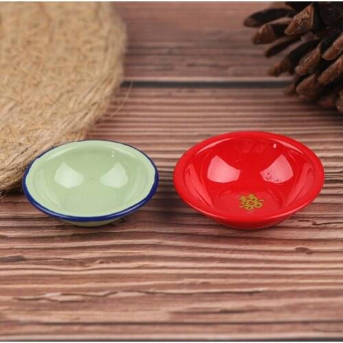 1/12 Dollhouse Miniature Accessories Mini Vintage Soup Pot Bowl Plate Simulation Model Furniture Toys For Doll House Decoration