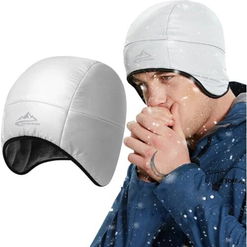 2020 New 1Pcs Windproof Outdoor Super Keep Warm Fleece Ski Caps Thermal Cycling Caps Snow Road Cycling Hats Cycling Equipments