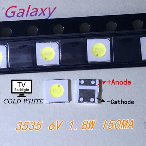 SHARP LED backlight LCD TV 3535 3537 LED SMD Lamp bead bead 1.8W 6V 3535 Cold white 2000PCS