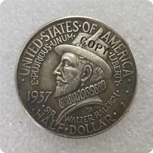 1937 Roanoke Commemorative Silver Half Dollar 50c COPY commemorative coins-replica coins medal coins collectibles