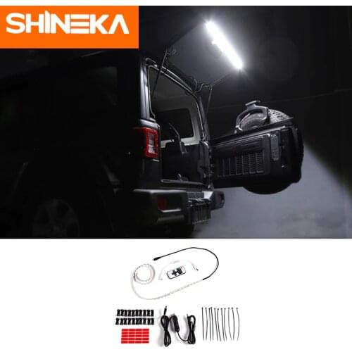 SHINEKA Tailgate Light For Jeep Wrangler Car Trunk Lights Rear Tail LED Lamps Accessories For Jeep Wrangler TJ JK JL 1996-2020