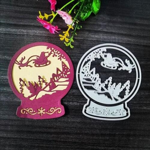 The christmas card Metal Cutting Dies for DIY Scrapbooking Album Paper Cards Decorative Crafts Embossing Die Cuts