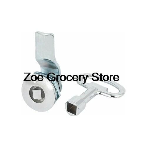 Closet Door Drawer Zinc Alloy Panel Tubular Cam Lock w Square Socket Key