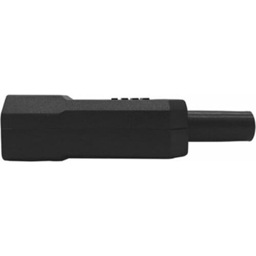 IEC C14 Male Plug Rewirable Power Connector 3Pin Adapter 10A 250V Black