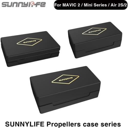 Sunnylife Propellers Case Series for MAVIC AIR 2/AIR 2S/MINI Series/MAVIC 2 Portable Propeller Storage Box Drone Accessories