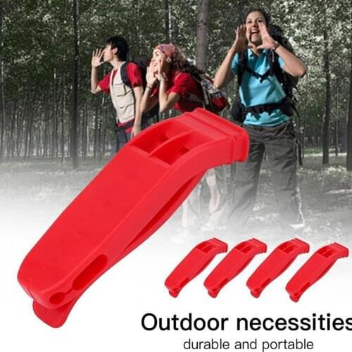 Outdoor Camping Survival Portable Sports Referee Lifeguard Match Whistles Whistle Whistle Dual Plastic PP Sports Loud Band B7Q7