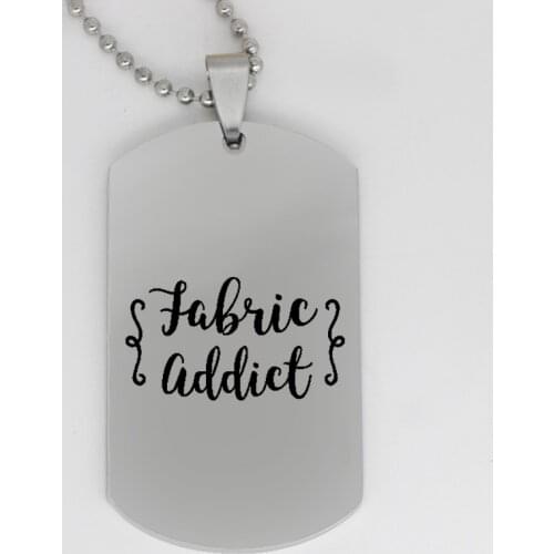 Ufine jewelry lvoers gift pendant army card fabric addict stainless steel Customed necklace N4085