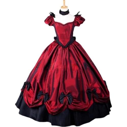 18th European Court Marie Antoinette Princess Dress Costume Halloween Gothic Victorian historical Ball Gowns For Women