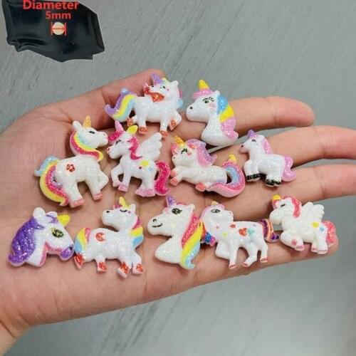 1PCS Resin Cute Cartoon Fridge Magnetic Sticker Colourful Flash Unicorn Horse Refrigerator Magnets Whiteboard Sticker Kids Gifts
